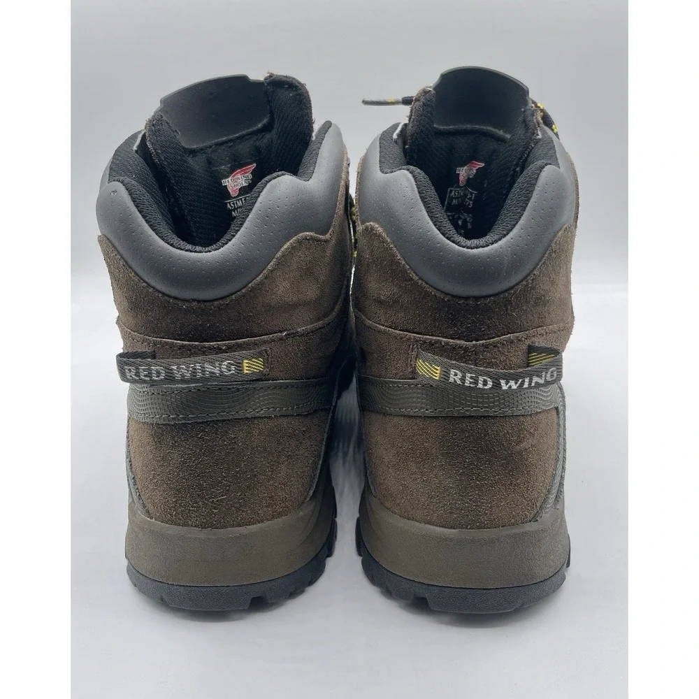 Red Wing 6605‎ Work Boots Mens 12 Brown Waterproof Safety Toe EH Suede Hiking